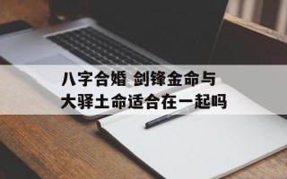 八字合婚 剑锋金命与大驿土命适合在一起吗