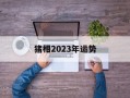 猪相2024年运势