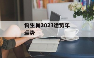 狗生肖2024运势年运势