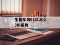 生肖羊男91年2024年运势