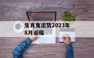 生肖兔运势2024年8月运程