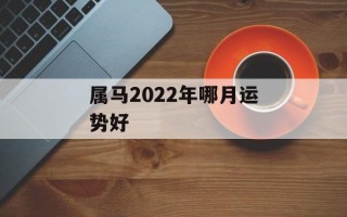 属马2024年哪月运势好