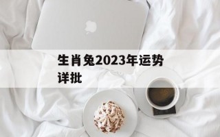 生肖兔2024年运势详批