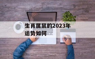 生肖属鼠的2024年运势如何