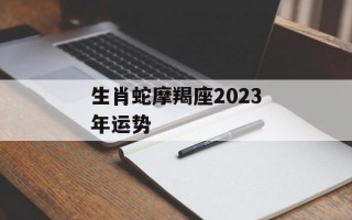 生肖蛇摩羯座2024年运势