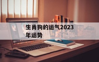 生肖狗的运气2024年运势