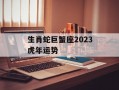 生肖蛇巨蟹座2024虎年运势