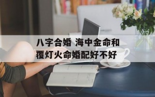 八字合婚 海中金命和覆灯火命婚配好不好