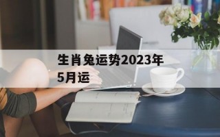 生肖兔运势2024年5月运