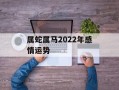 属蛇属马2024年感情运势