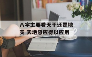 八字主要看天干还是地支 天地感应得以应用