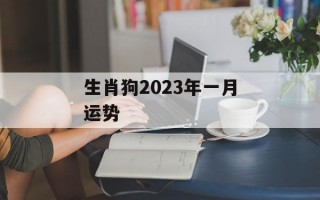 生肖狗2024年一月运势