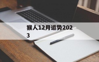 猴人12月运势2024