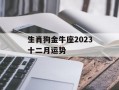 生肖狗金牛座2024十二月运势