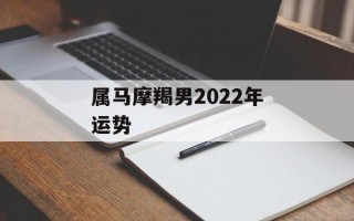 属马摩羯男2024年运势