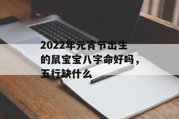 2024年元宵节出生的鼠宝宝八字命好吗，五行缺什么